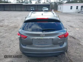 2015 Infiniti QX70 with VIN JN8CS1MWXFM480906, listed as a IAAI auction lot 41177811 with 176,527 mi miles and . Bid and sale history available at DreamBid. Image 16.