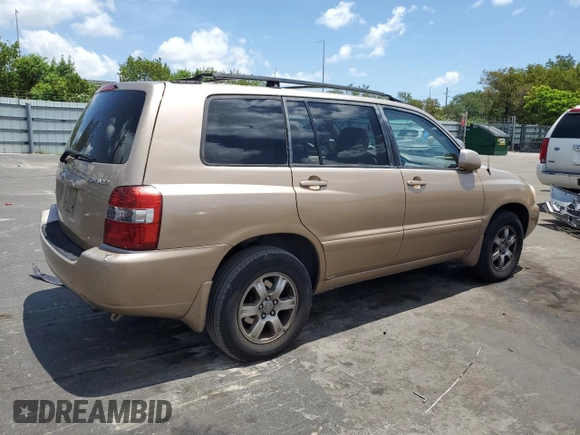 2006 Toyota Highlander z VIN JTEGP21A560115744, wystawiony jako Copart lot #55012975 z przebiegiem 268 099 mil mil oraz Czysty tytuł • Clean title. Historia ofert i sprzedaży dostępna na DreamBid. Obrazek 3.