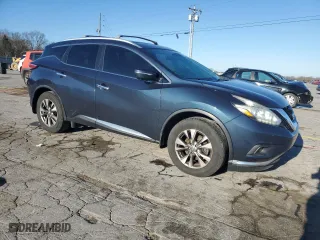 2015 Nissan Murano SL with VIN 5N1AZ2MG9FN253189, listed as a Copart auction lot 48157615 with 153,990 mi miles and Salvage Title. Bid and sale history available at carsss.com. Image 4.