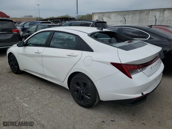 2023 Hyundai Elantra Hybrid Blue with VIN KMHLM4AJ0PU076686, listed as a Copart auction lot 49109514 with 8,866 mi miles and Salvage Title. Bid and sale history available at carsss.com. Image 2.