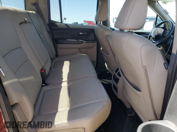 2017 Honda Ridgeline RTL-T with VIN 5FPYK2F6XHB004078, listed as a Copart auction lot 53120405 with 109,313 mi miles and Salvage title. Bid and sale history available at DreamBid. Image 10.