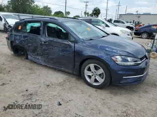 2018 Volkswagen Golf SportWagen S with VIN 3VWD17AU2JM767482, listed as a Copart auction lot 75021074 with 34,476 mi miles and Non Repairable. Bid and sale history available at carsss.com. Image 4.