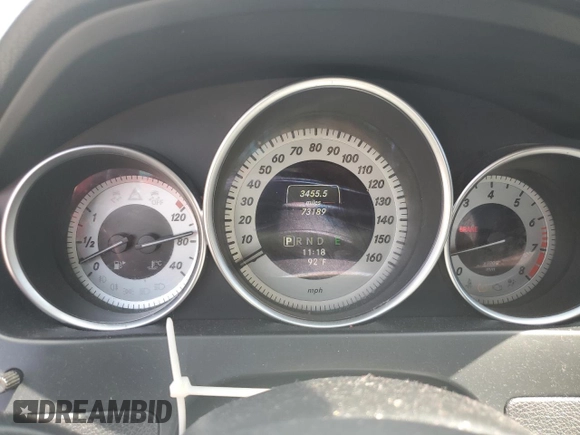 2014 Mercedes-Benz C 250 Sport with VIN WDDGF4HB8ER310433, listed as a Copart auction lot 59600615 with 73,189 mi miles and Salvage title. Bid and sale history available at DreamBid. Image 9.