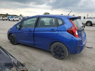 2017 Honda Fit LX with VIN 3HGGK5H55HM703996, listed as a Copart auction lot 61653735 with 77,028 mi miles and Salvage title. Bid and sale history available at DreamBid. Image 2.