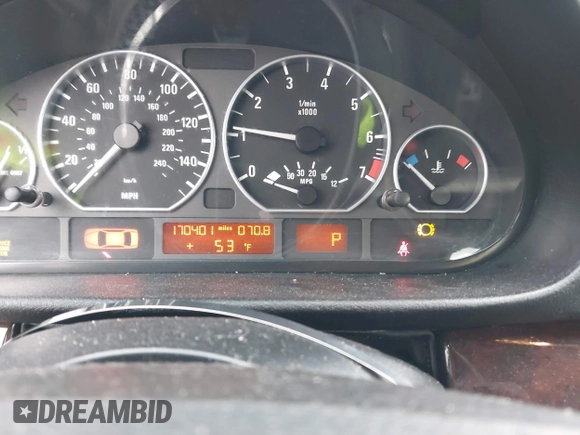 2005 BMW 3 Series 330xi with VIN WBAEW53425PN39442, listed as a IAAI auction lot 41672828 with 170,401 mi miles and . Bid and sale history available at DreamBid. Image 7.