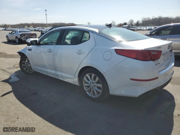 2015 Kia Optima EX with VIN 5XXGN4A79FG510437, listed as a Copart auction lot 51452685 with 0 mi miles and Salvage Title. Bid and sale history available at carsss.com. Image 2.