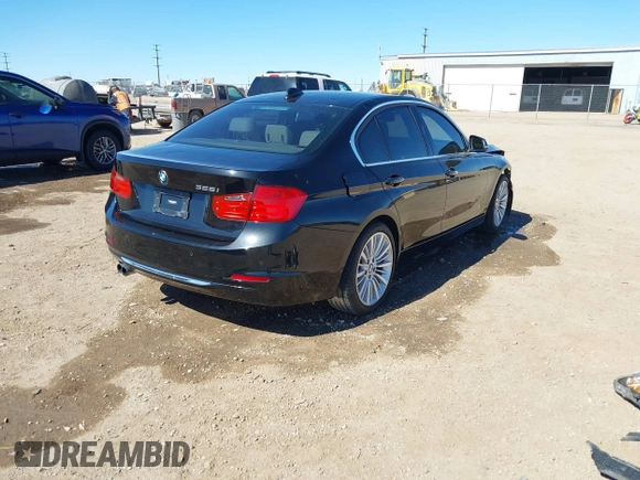 2012 BMW 3 Series 328i with VIN WBA3A5C58CF256254, listed as a IAAI auction lot 41676209 with 68,893 mi miles. Bid and sale history available at carsss.com. Image 4.