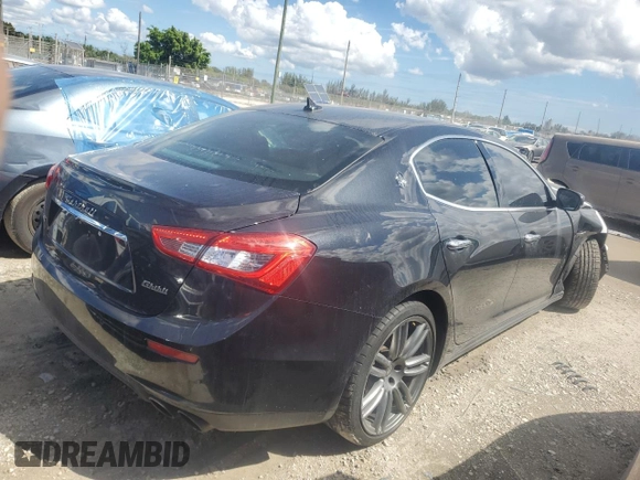2017 Maserati Ghibli S Q4 z VIN ZAM57RTL4H1223560, wystawiony jako Copart lot #45456255 z przebiegiem 90 507 mil mil oraz Szkody całkowita. Historia ofert i sprzedaży dostępna na DreamBid. Obrazek 3.