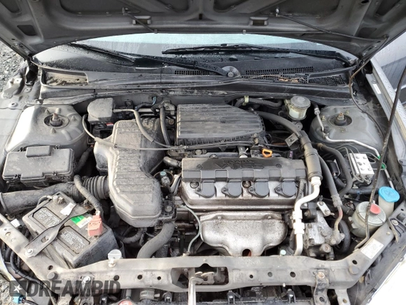 2004 Honda Civic EX with VIN 2HGES26844H564522, listed as a Copart auction lot 48736005 with 179,705 mi miles and Salvage title. Bid and sale history available at DreamBid. Image 11.
