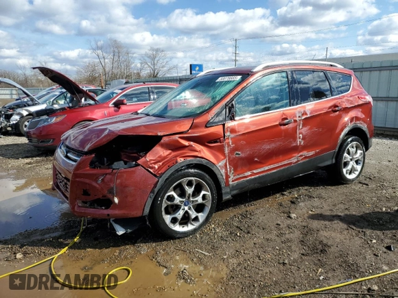 2014 Ford Escape Titanium with VIN 1FMCU9JXXEUB26489, listed as a Copart auction lot 50078885 with 140,043 mi miles and Salvage Title. Bid and sale history available at carsss.com. Image 1.