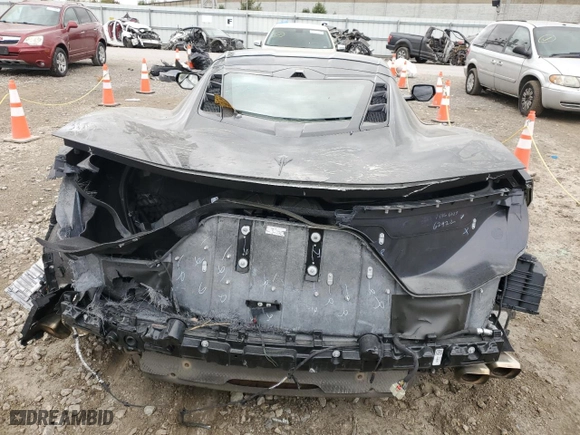 2023 Chevrolet Corvette 2LT with VIN 1G1YB2D43P5107068, listed as a Copart auction lot 75735814 with NaN miles and Salvage Title. Bid and sale history available at carsss.com. Image 6.