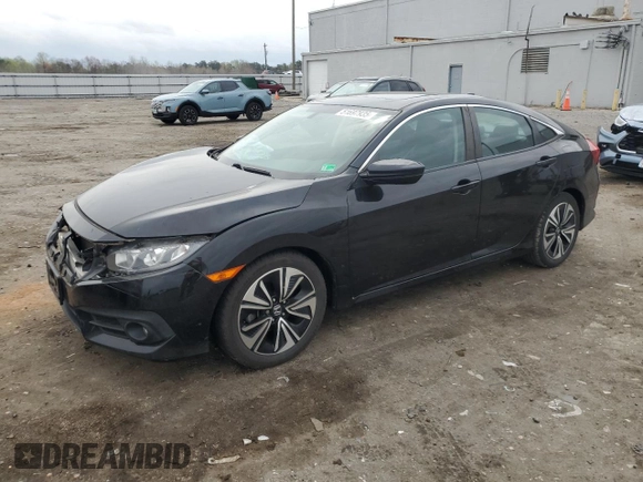 2016 Honda Civic Sedan EX-L with VIN 2HGFC1F78GH652805, listed as a Copart auction lot 51697935 with 67,117 mi miles and Salvage Title. Bid and sale history available at carsss.com. Image 1.