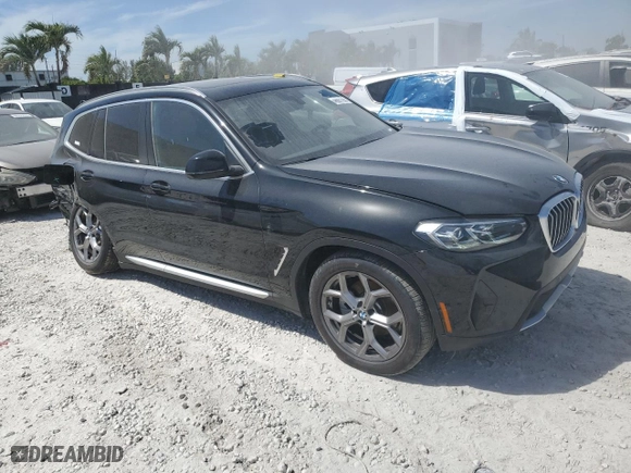 2024 BMW X3 xDrive30i with VIN 5UX53DP0XR9V96008, listed as a Copart auction lot 46661095 with 4,770 mi miles and Salvage Title. Bid and sale history available at carsss.com. Image 4.