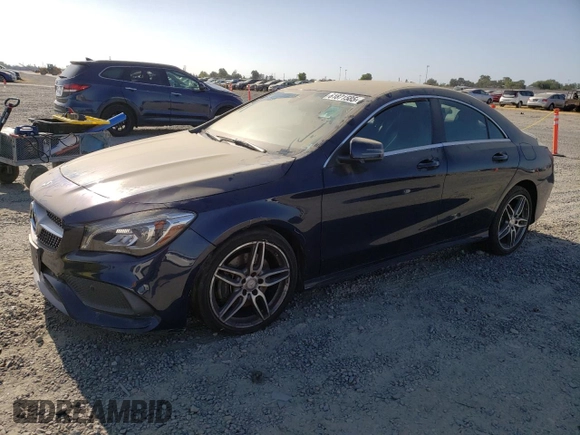 2018 Mercedes-Benz CLA 250 with VIN WDDSJ4EB9JN513510, listed as a Copart auction lot 61871585 with 124,877 mi miles and Clean title. Bid and sale history available at DreamBid. Image 1.