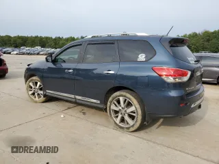 2014 Nissan Pathfinder Platinum with VIN 5N1AR2MM9EC735984, listed as a Copart auction lot 69788534 with 126,810 mi miles and Salvage Title. Bid and sale history available at carsss.com. Image 2.