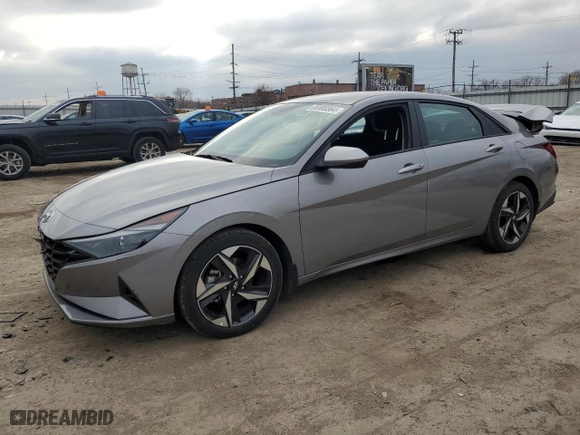 2023 Hyundai Elantra SEL with VIN KMHLS4AG6PU421861, listed as a Copart auction lot 85800364 with 30,214 mi miles and Salvage Title. Bid and sale history available at carsss.com. Image 1.