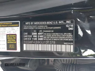 2016 Mercedes-Benz C 300 z VIN 55SWF4JB8GU131378, wystawiony jako IAAI lot #42206961 z przebiegiem Nie podano mil oraz . Historia ofert i sprzedaży dostępna na DreamBid. Obrazek 9.