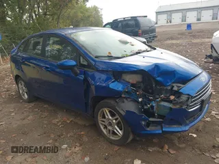 2018 Ford Fiesta SE with VIN 3FADP4BJ4JM132094, listed as a IAAI auction lot 40393706 with 142,494 mi miles. Bid and sale history available at carsss.com. Image 1.