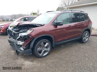 2019 Honda Passport Touring with VIN 5FNYF8H99KB005625, listed as a IAAI auction lot 41905030 with 64,998 mi miles. Bid and sale history available at carsss.com. Image 2.