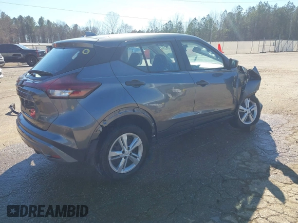 2024 Nissan Kicks S with VIN 3N1CP5BVXRL493865, listed as a IAAI auction lot 41676577 with 23,676 mi miles and . Bid and sale history available at carsss.com. Image 4.