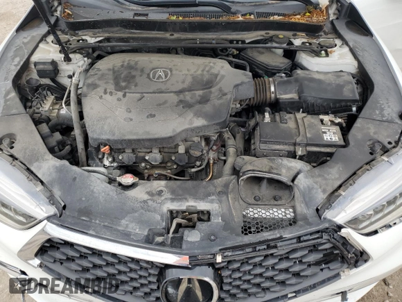 2020 Acura TLX Technology with VIN 19UUB3F46LA002150, listed as a Copart auction lot 59041975 with 106,890 mi miles and Salvage title. Bid and sale history available at DreamBid. Image 11.