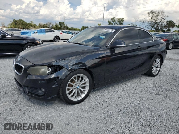2015 BMW 2 Series 228i with VIN WBA1F5C5XFV256016, listed as a Copart auction lot 62587715 with 120,651 mi miles and Clean title. Bid and sale history available at DreamBid. Image 1.