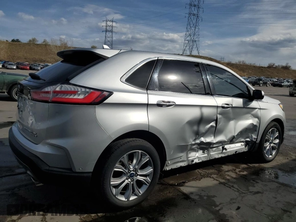 2019 Ford Edge Titanium with VIN 2FMPK4K95KBB56706, listed as a Copart auction lot 52135685 with 72,471 mi miles and Salvage Title. Bid and sale history available at carsss.com. Image 3.
