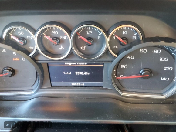 2019 Chevrolet Silverado 1500 RST with VIN 1GCRWDED1KZ273438, listed as a Copart auction lot 88304025 with 90,035 mi miles and Salvage Title. Bid and sale history available at carsss.com. Image 9.