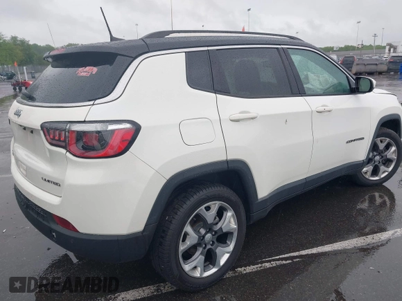 2018 Jeep Compass Limited with VIN 3C4NJDCB3JT222382, listed as a IAAI auction lot 42230237 with 72,708 mi miles and . Bid and sale history available at DreamBid. Image 4.