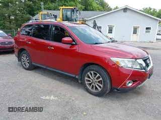 2014 Nissan Pathfinder S with VIN 5N1AR2MM6EC699851, listed as a IAAI auction lot 42560019 with 186,627 mi miles and . Bid and sale history available at DreamBid. Image 1.