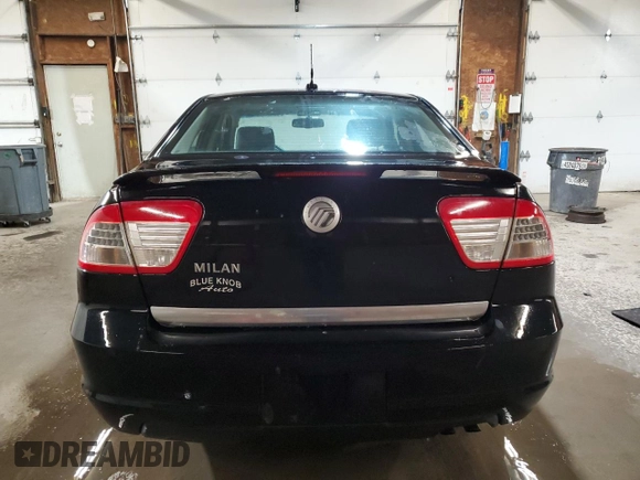 2008 Mercury Milan with VIN 3MEHM07Z48R656532, listed as a Copart auction lot 52419735 with 129,613 mi miles and Salvage title. Bid and sale history available at DreamBid. Image 6.