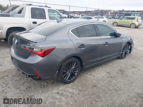 2022 Acura ILX Premium with VIN 19UDE2F85NA002969, listed as a IAAI auction lot 41373487 with 25,242 mi miles and . Bid and sale history available at DreamBid. Image 4.