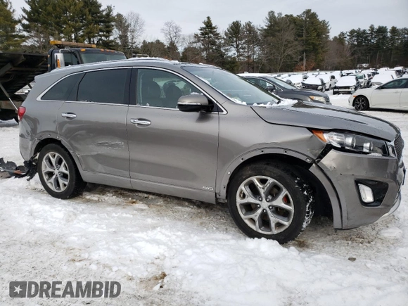 2018 Kia Sorento SX Limited z VIN 5XYPKDA55JG364808, wystawiony jako Copart lot #44242595 z przebiegiem 54 006 mil mil oraz Szkoda całkowita • Salvage title. Historia ofert i sprzedaży dostępna na DreamBid. Obrazek 4.