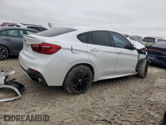 2016 BMW X6 xDrive50i z VIN 5UXKU6C50G0R34434, wystawiony jako Copart lot #44706075 z przebiegiem Nie podano mil oraz Szkoda całkowita • Salvage title. Historia ofert i sprzedaży dostępna na DreamBid. Obrazek 3.
