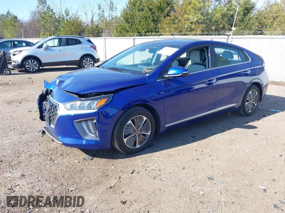 2022 Hyundai Ioniq Limited with VIN KMHCX5LD5NU265674, listed as a IAAI auction lot 41456208 with 30,438 mi miles and . Bid and sale history available at DreamBid. Image 2.