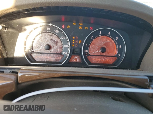 2003 BMW 7 Series 745Li with VIN WBAGN63453DS45114, listed as a Copart auction lot 82700834 with 182,998 mi miles and Salvage Title. Bid and sale history available at carsss.com. Image 9.