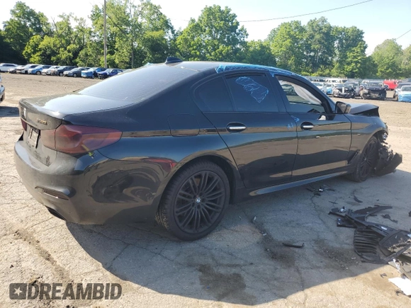 2017 BMW 5 Series 540i xDrive with VIN WBAJE7C32HG890361, listed as a Copart auction lot 62092985 with Not provided miles and Salvage title. Bid and sale history available at DreamBid. Image 3.