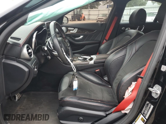 2017 Mercedes-Benz C 43 AMG with VIN 55SWF6EB3HU195318, listed as a Copart auction lot 57625645 with 67,974 mi miles and Salvage title. Bid and sale history available at DreamBid. Image 7.