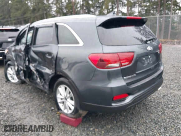 2019 Kia Sorento LX with VIN 5XYPGDA36KG602862, listed as a IAAI auction lot 41722392 with 53,894 mi miles. Bid and sale history available at carsss.com. Image 3.