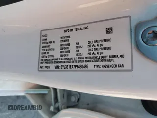 2023 Tesla Model 3 z VIN 5YJ3E1EA7PF430495, wystawiony jako Copart lot #64046515 z przebiegiem 32 829 mil mil oraz Szkoda całkowita • Salvage title. Historia ofert i sprzedaży dostępna na DreamBid. Obrazek 12.