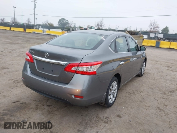 2015 Nissan Sentra S with VIN 3N1AB7AP5FY377475, listed as a IAAI auction lot 41157865 with 131,119 mi miles. Bid and sale history available at carsss.com. Image 4.