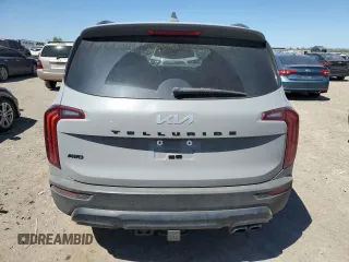2022 Kia Telluride SX with VIN 5XYP5DHCXNG205946, listed as a Copart auction lot 49420425 with 49,287 mi miles and Salvage Title. Bid and sale history available at carsss.com. Image 6.