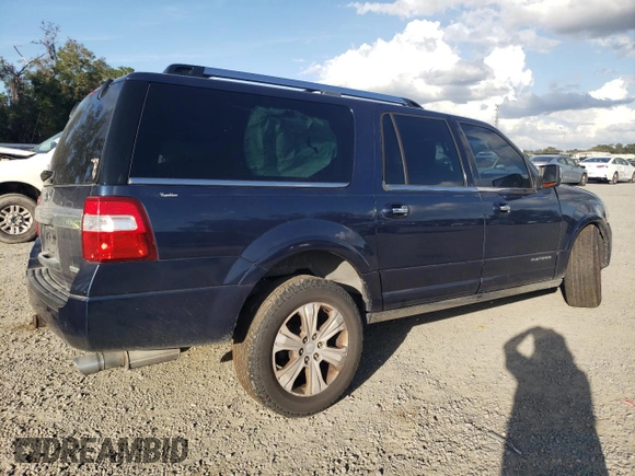 2015 Ford Expedition EL Platinum with VIN 1FMJK1LT7FEF49356, listed as a Copart auction lot 85204984 with 214,436 mi miles and Salvage Title. Bid and sale history available at carsss.com. Image 3.