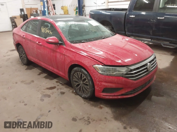 2019 Volkswagen Jetta S with VIN 3VWC57BUXKM113619, listed as a IAAI auction lot 41038434 with 110,525 mi miles and . Bid and sale history available at DreamBid. Image 1.