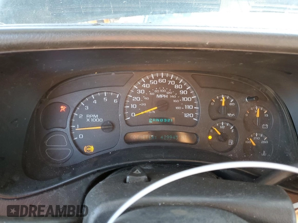 2003 Chevrolet Suburban LS with VIN 1GNEC16T93J295576, listed as a Copart auction lot 89305005 with 429,945 mi miles and Clean Title. Bid and sale history available at carsss.com. Image 9.