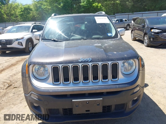 2016 Jeep Renegade Limited with VIN ZACCJADT0GPC91124, listed as a IAAI auction lot 42019518 with 131,471 mi miles and . Bid and sale history available at DreamBid. Image 6.