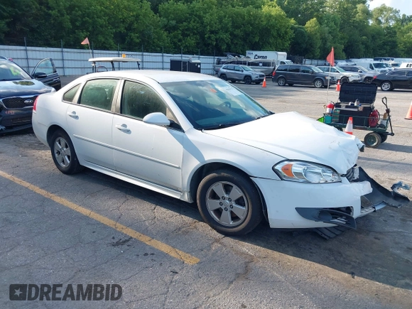 2011 Chevrolet Impala LT Fleet with VIN 2G1WG5EK8B1162844, listed as a IAAI auction lot 42636721 with 174,843 mi miles and . Bid and sale history available at DreamBid. Image 1.