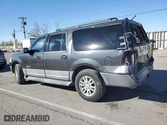 2007 Ford Expedition EL XLT with VIN 1FMFK15527LA06756, listed as a Copart auction lot 81134164 with 201,146 mi miles and Salvage Title. Bid and sale history available at carsss.com. Image 2.