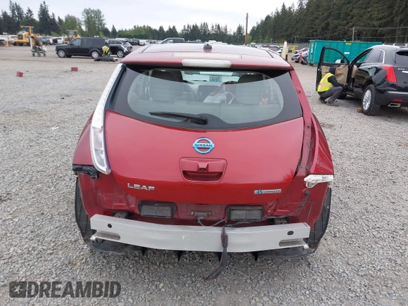 2012 Nissan LEAF SL with VIN JN1AZ0CP7CT026409, listed as a IAAI auction lot 42127666 with 55,306 mi miles and . Bid and sale history available at DreamBid. Image 17.
