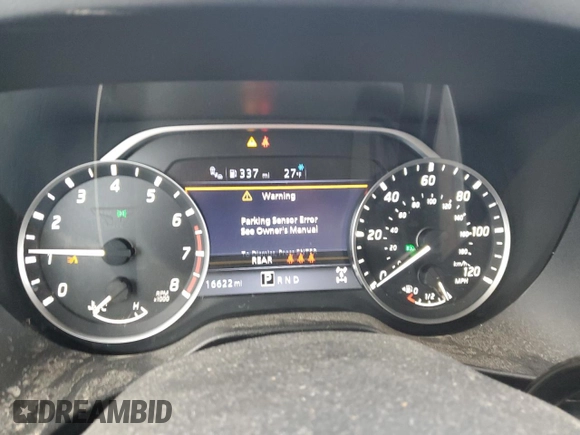 2024 Nissan Titan Pro-4X with VIN 1N6AA1ED6RN101155, listed as a Copart auction lot 41508525 with 16,622 mi miles and Salvage title. Bid and sale history available at DreamBid. Image 9.